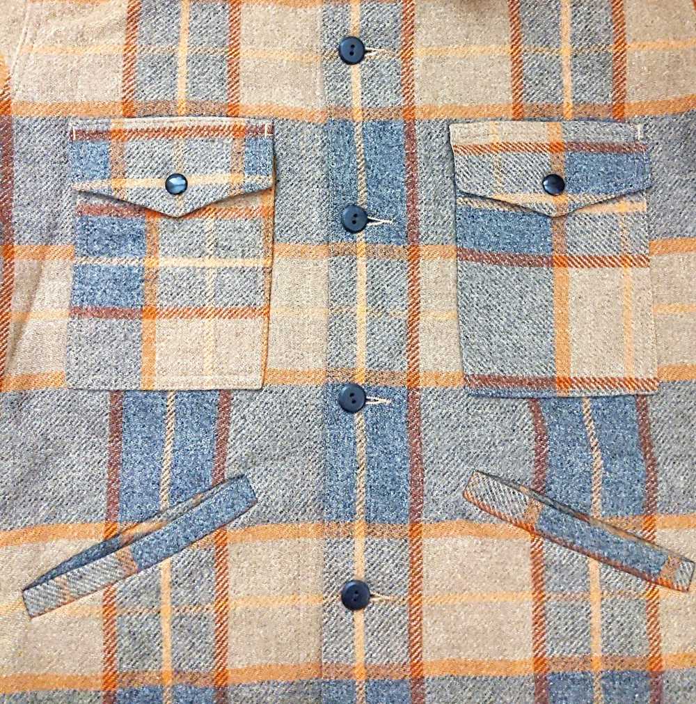 Vintage Pendleton Virgin Wool Thick Flannel Shirt… - image 4