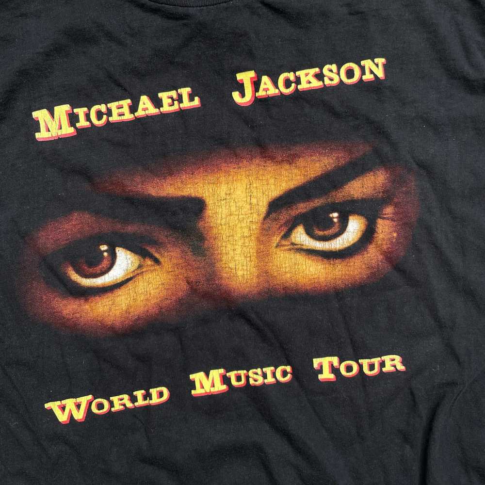 Vintage Michael Jackson World Music Tour T-shirt - image 2