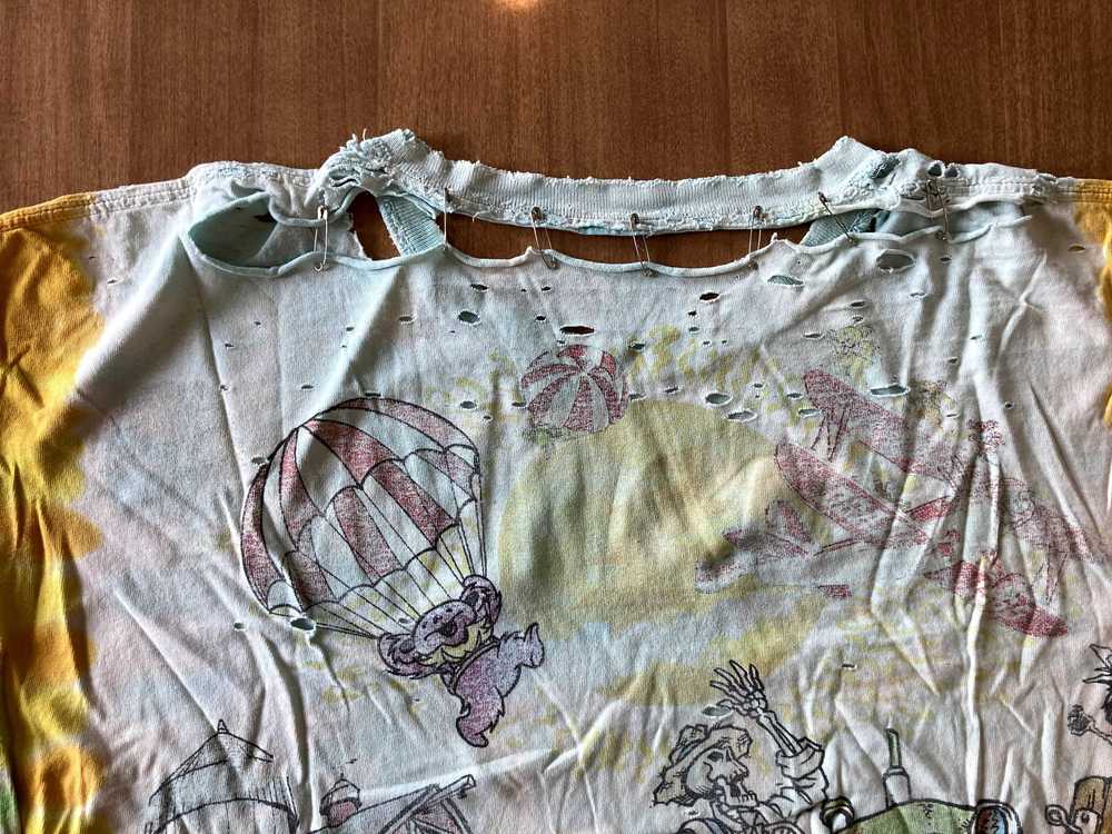 Grateful Dead Tie Dye T-Shirt Thrashed XL - image 4