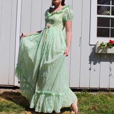 Green Emma Domb Dress - image 1