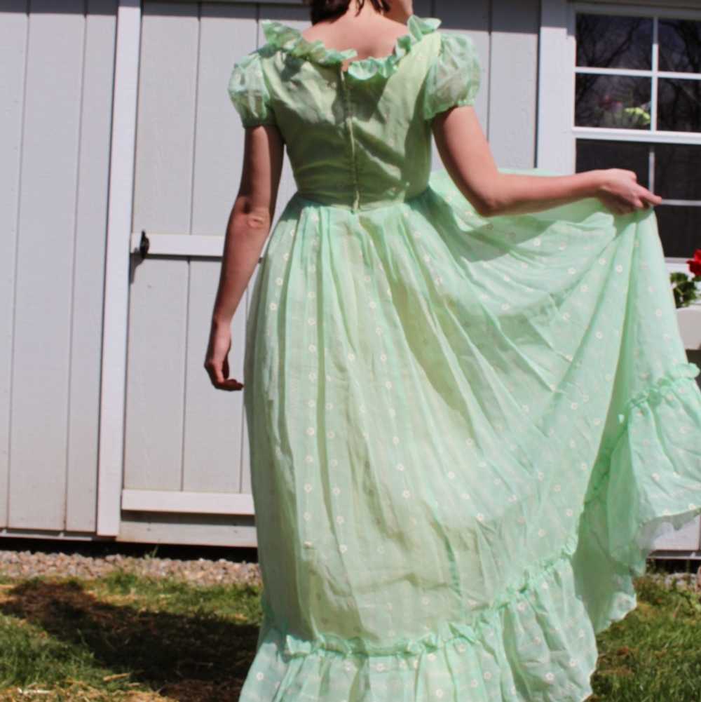 Green Emma Domb Dress - image 3