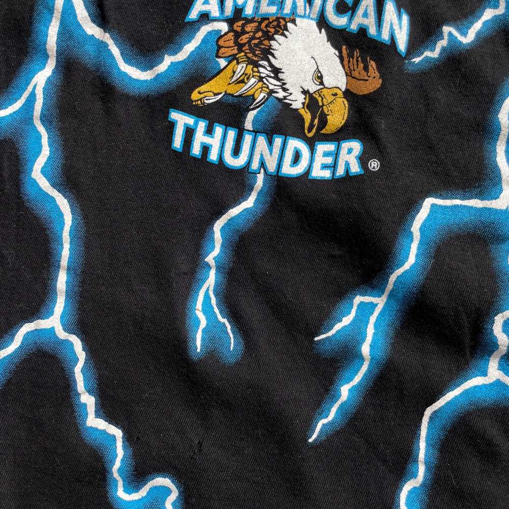 Vintage American Thunder Native and Eagle T-shirt - image 5