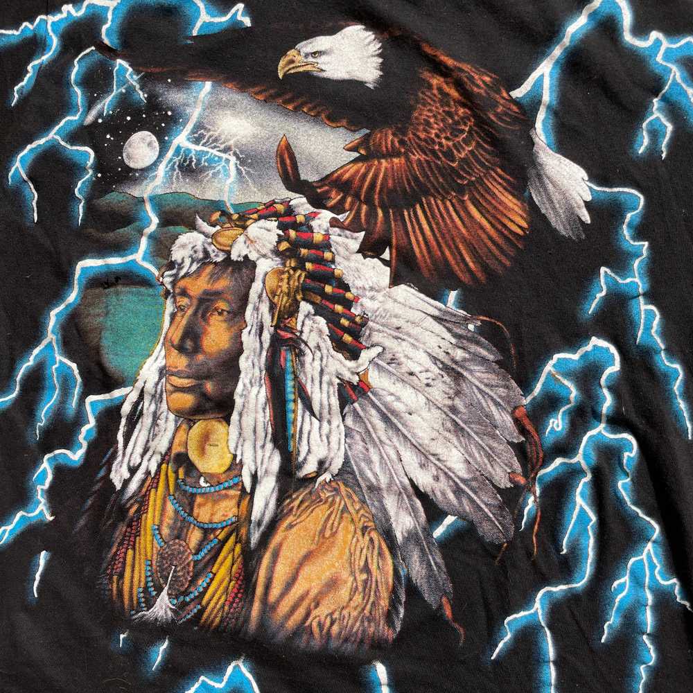 Vintage American Thunder Native and Eagle T-shirt - image 6
