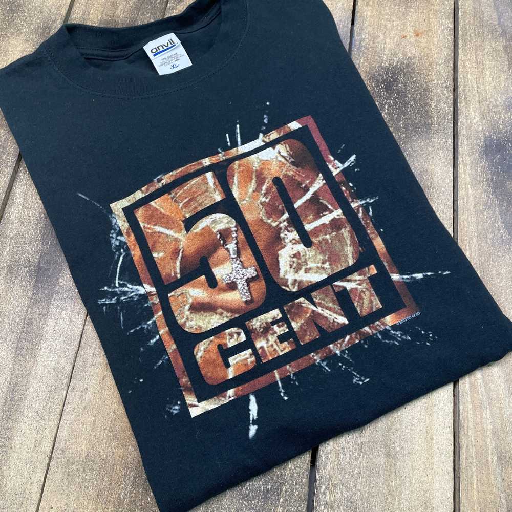 XL 50 CENT 2003 t shirt * vintage rap g unit * 33… - image 1