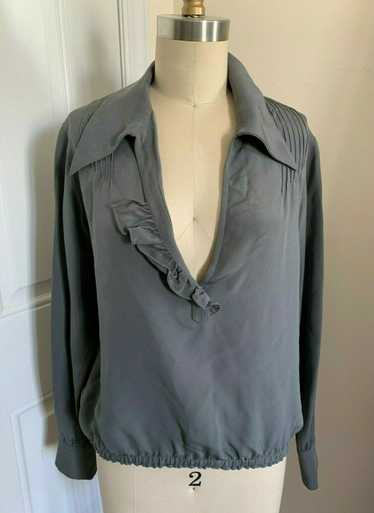 GUCCI Grey Silk Shirt Size 42