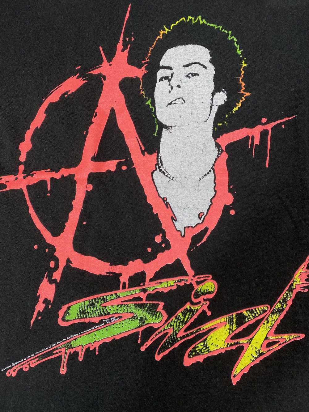 1980s Sid Vicious Sex Pistols Anarchy My Way neon… - image 4