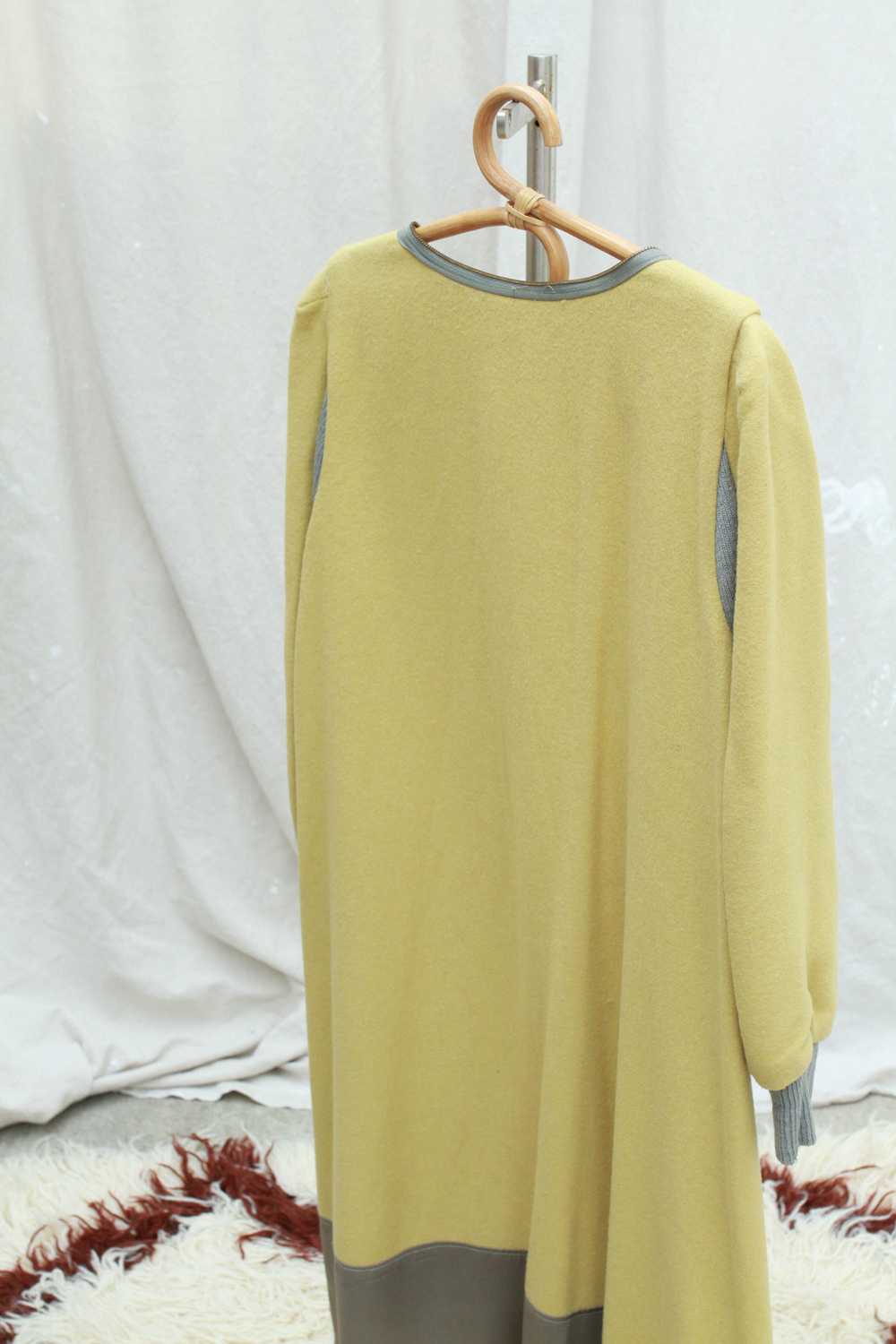 60’s Green Wool/Silk Coat Liner Small - image 5