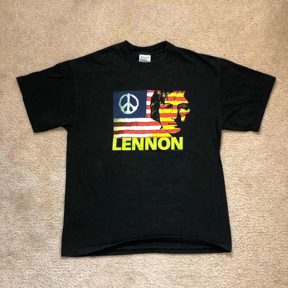 John Lennon T Shirt Give Peace a Chance 2004 Yoko… - image 1