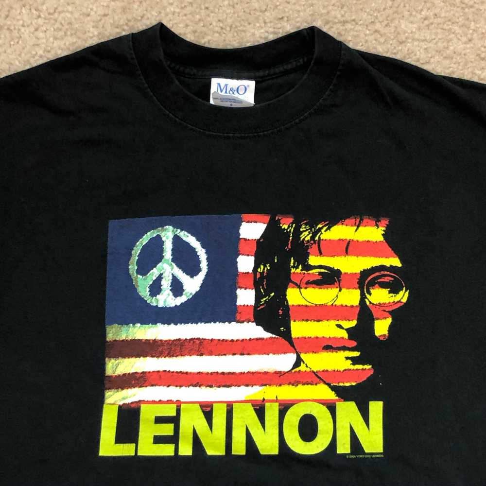 John Lennon T Shirt Give Peace a Chance 2004 Yoko… - image 4