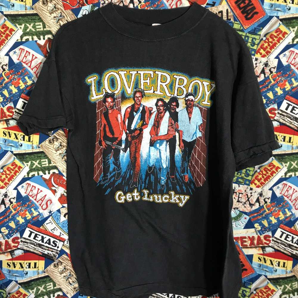 80’s Loverboy Get Lucky Tour Bootleg Tee - image 1