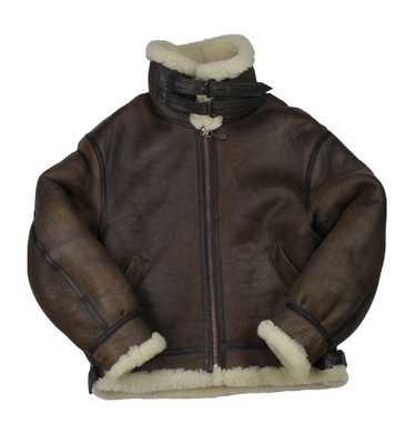 Avirex B-3 Sherpa Flight Jacket Leather