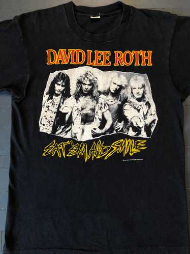 David Lee Roth Vtg Tour Shirt Van Halen Dokken ACDC R… - Gem