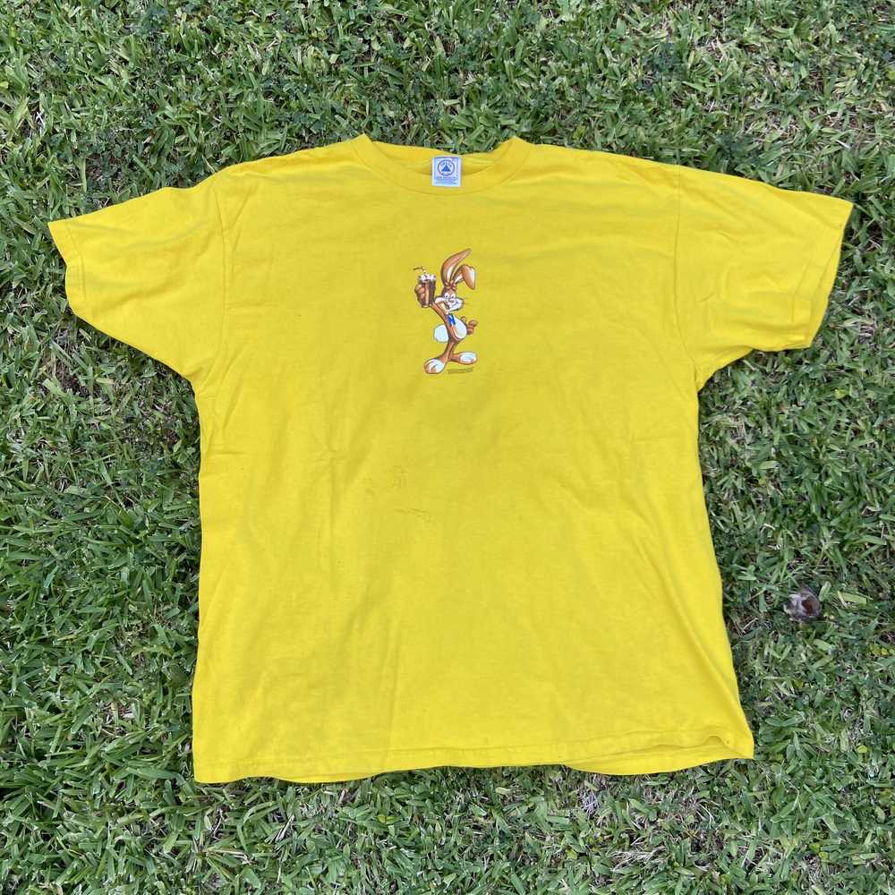Vintage 2000 Nesquik Rabbit Yellow T Shirt - image 1