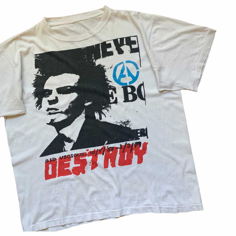 Rare Early 80s Sid Vicious Tribute T Shirt Sex Pistol Gem 0909