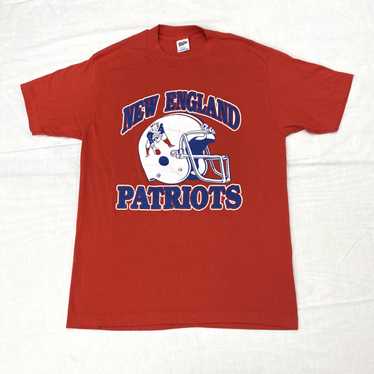 Vintage New England Patriots T Shirt Tee Hanes Made USA Size 