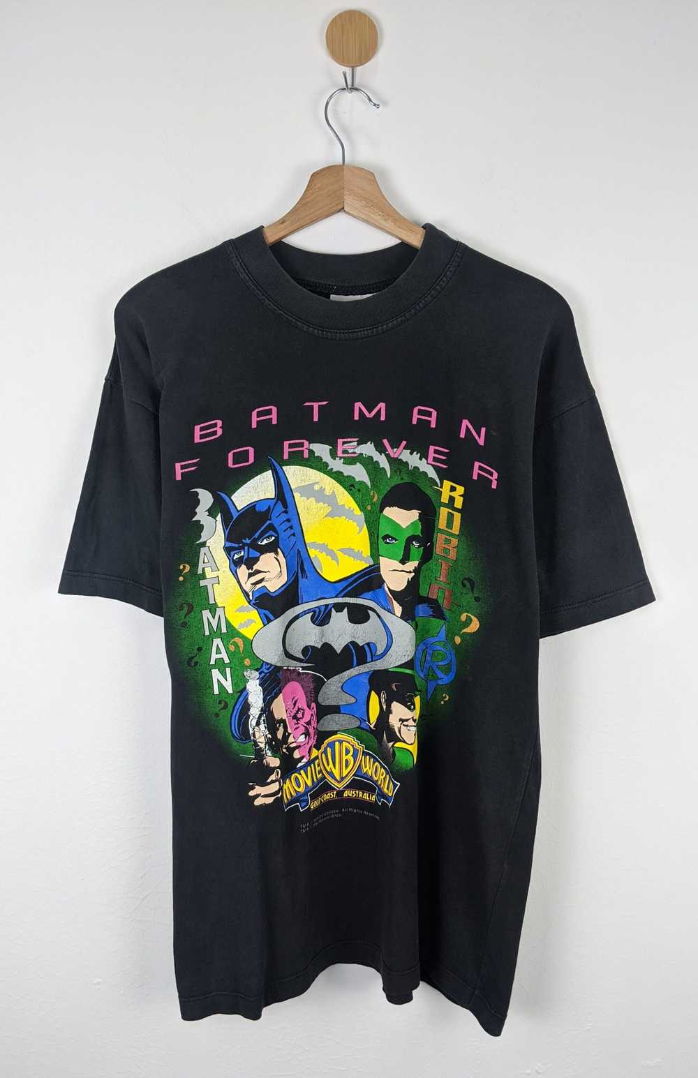 Vintage Batman Forever 1995 shirt 90s warner bros rob… - Gem