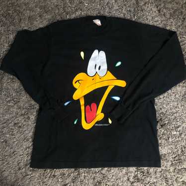 Vintage 1991 Daffy Duck L/S Shirt - image 1
