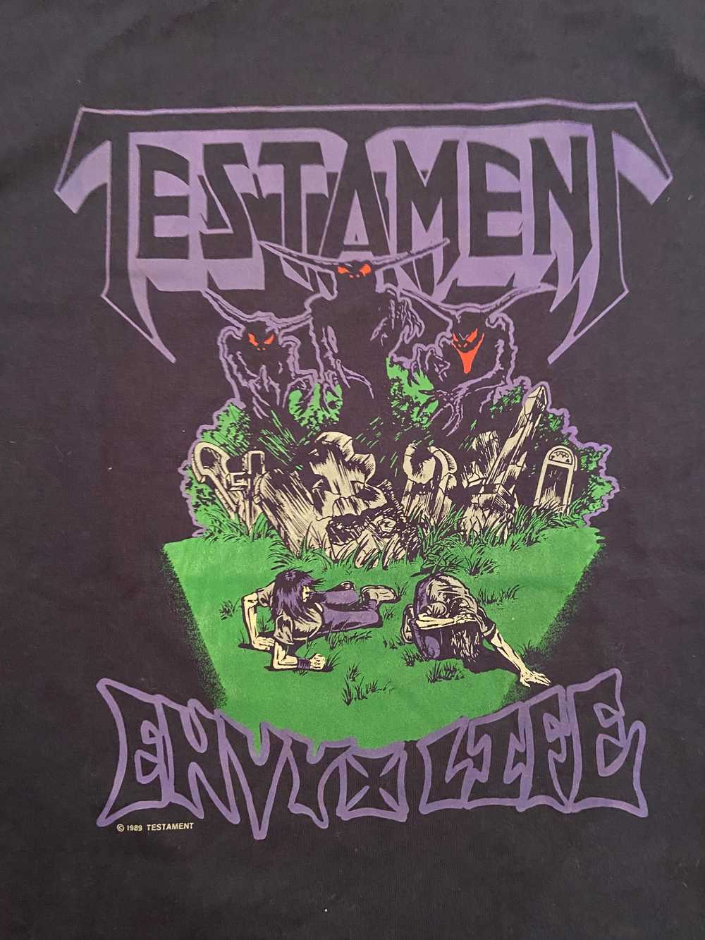 Testament T-shirt Large - image 3