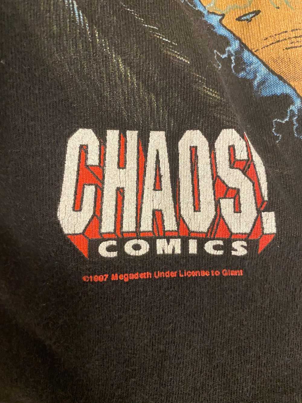 1997 Chaos Comics x Megadeth Band tee - image 4