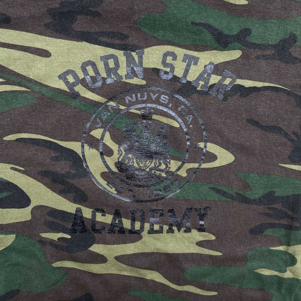 Vintage Pornstar Academy military camp T-shirt - image 2