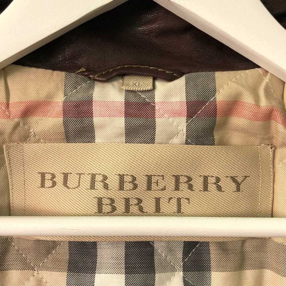 Burberry Leather Jacket Burberry Brit - image 4