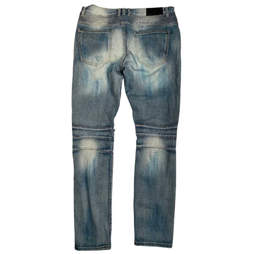 Embellish Embellish Biker Ripped Jeans Size 34 De… - image 2