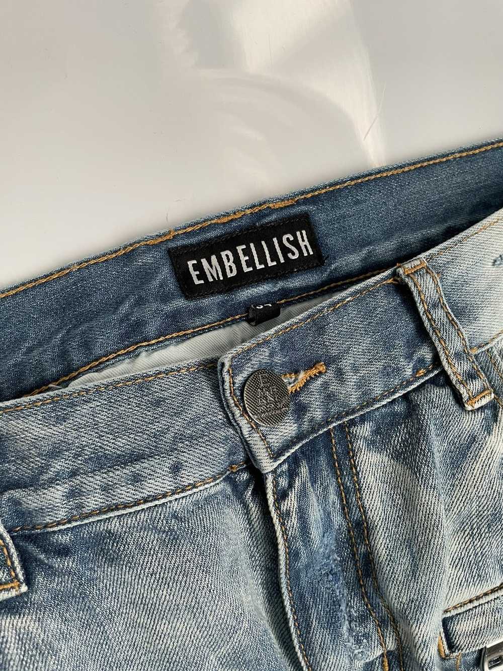 Embellish Embellish Biker Ripped Jeans Size 34 De… - image 4