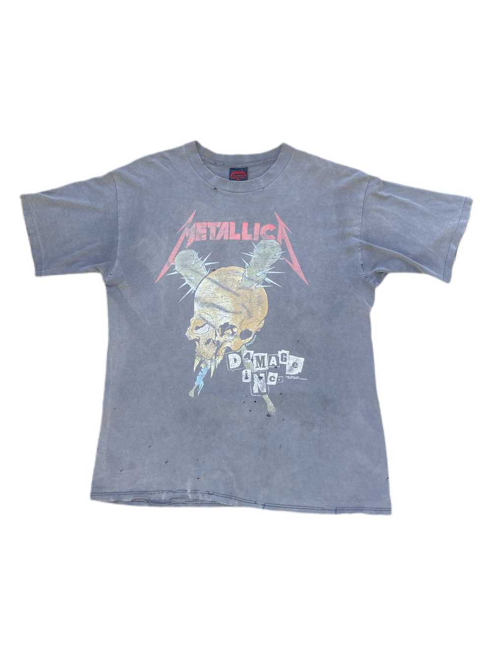 vintage metallica tee shirt damaged justice 1987 - image 1