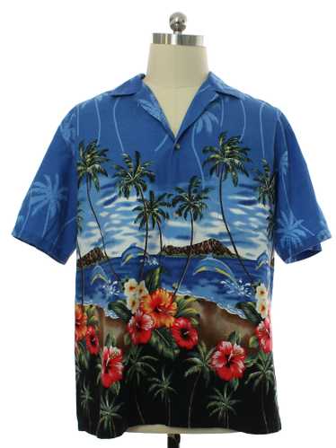 1980's Palmwave Hawaii Mens Cotton Hawaiian Shirt