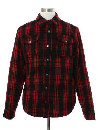 1990's Mens Fleece Wool Blend Shirt Jacket