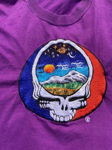 Grateful Dead Purple embroidered Grateful Dead tee