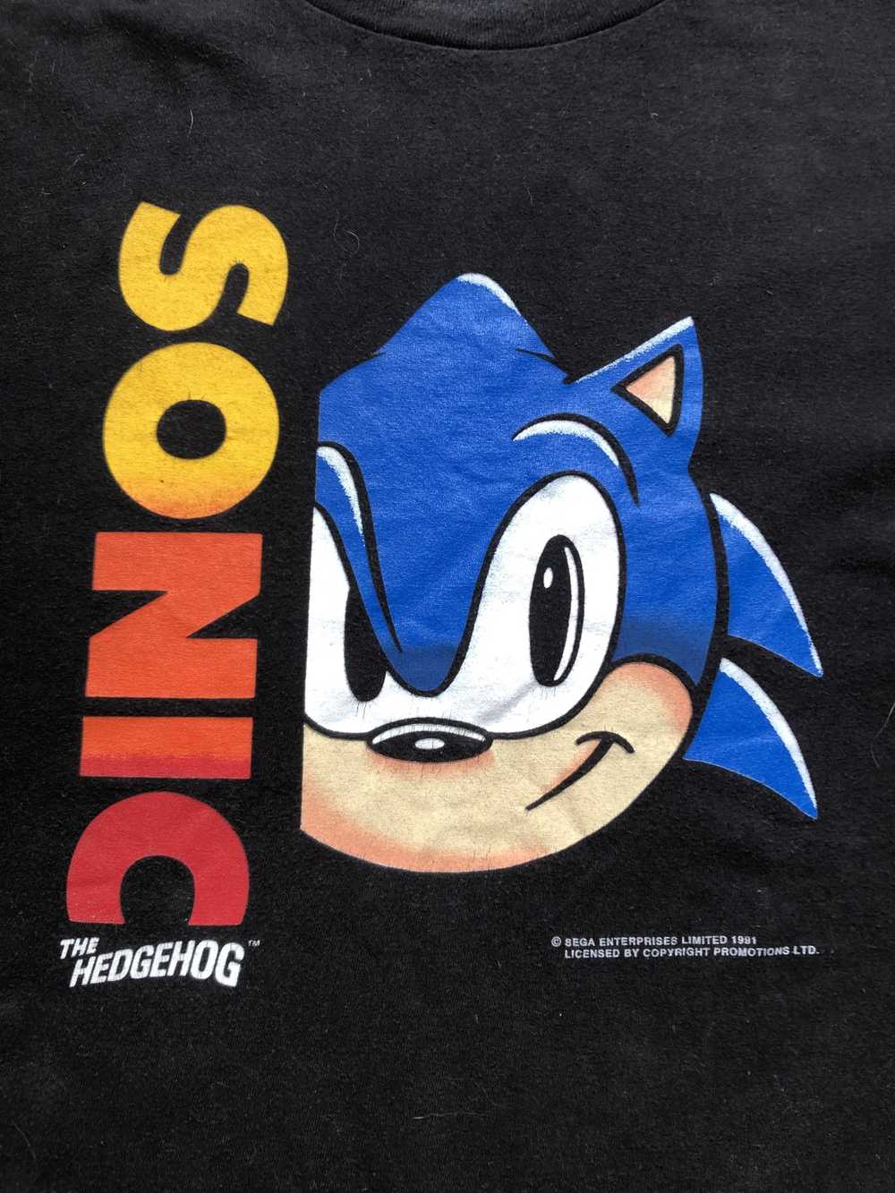 Movie × Vintage vintage Sonic sega t shirt 1991 - image 4