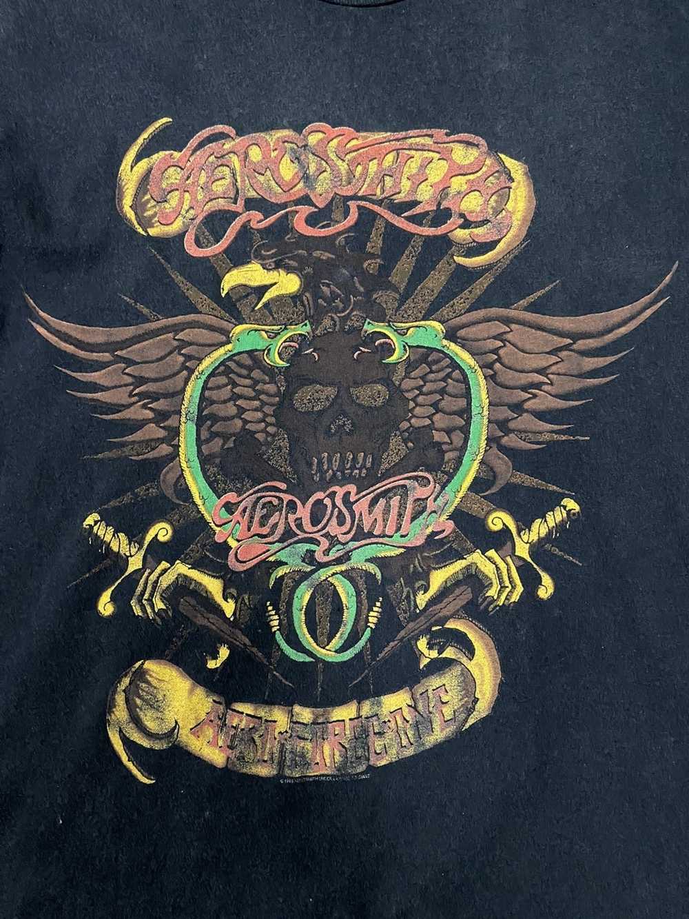 Aerosmith × Giant Tees × Vintage Vintage 90s Aero… - image 2