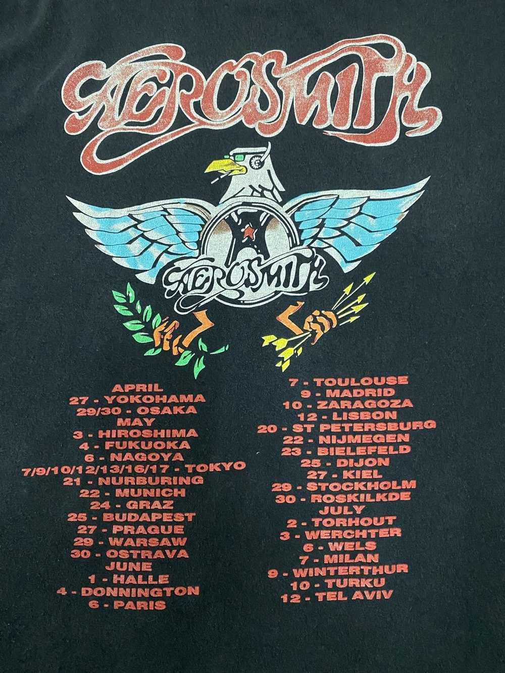 Aerosmith × Giant Tees × Vintage Vintage 90s Aero… - image 5