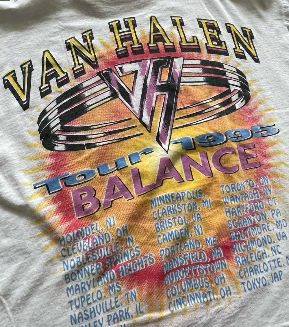 Vintage Vintage 1995 Van Halen Balance Tour Shirt… - image 4