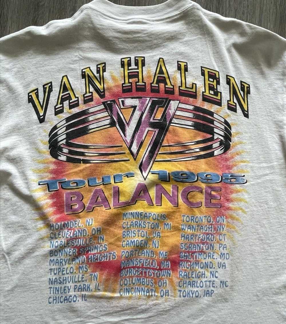 Vintage Vintage 1995 Van Halen Balance Tour Shirt… - image 5