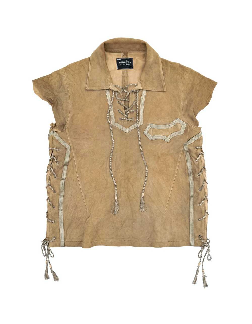 Number (N)ine S/S 2009 Suede Archer Top - image 1