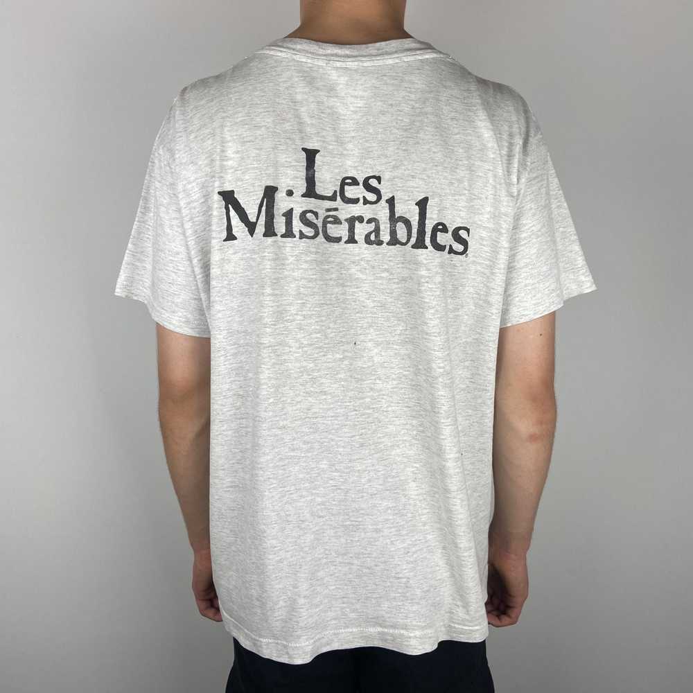 Vintage Les Misérables 1986 Promotional Grey T-sh… - image 2