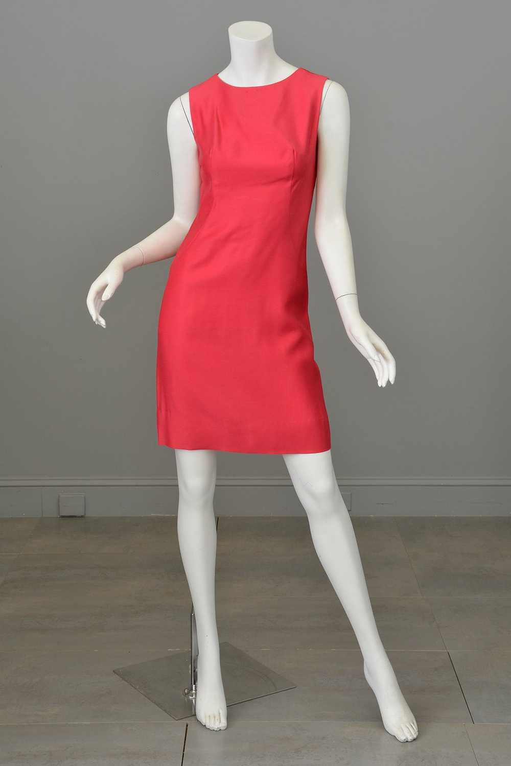 1960s Hot Pink Mini Shift Dress w Matching Coat |… - image 3