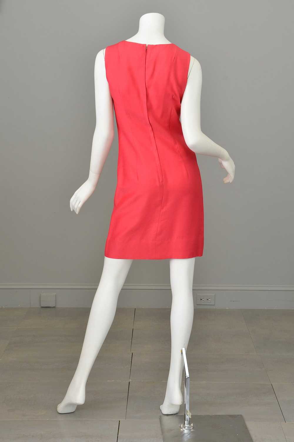 1960s Hot Pink Mini Shift Dress w Matching Coat |… - image 6