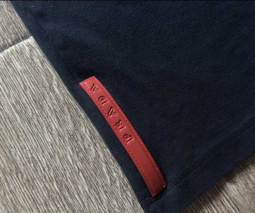 Prada Prada Rare Red Tab Logo Long Sleeve Polo - image 2