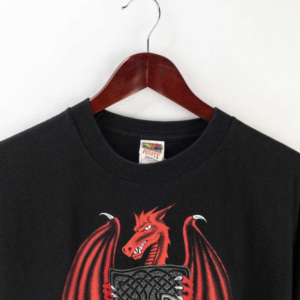 Vintage Vintage dragon celtic cross shirt - image 3