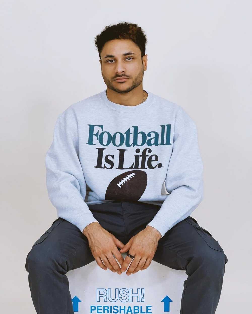 Vintage Vintage 1992 “Football is Life” Crewneck - image 4