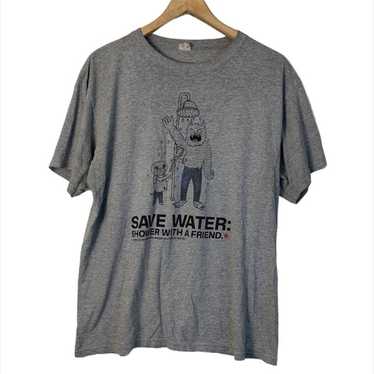 Anvil Save Water Shower With A Friend T-shirt - image 1