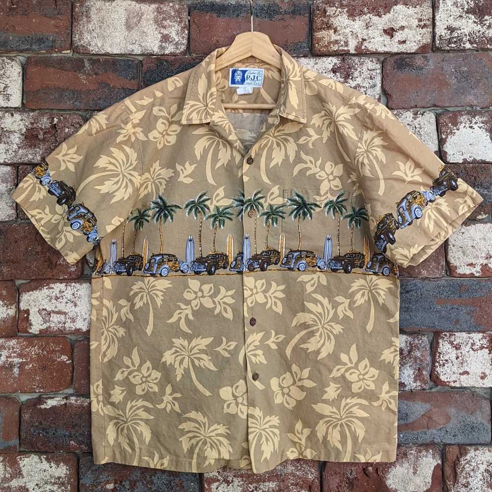 Hawaiian Shirt × Vintage Vintage RJC surfboards H… - image 1