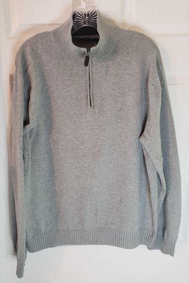 Nautica Men's Nautica Light Sweater, light gray, L