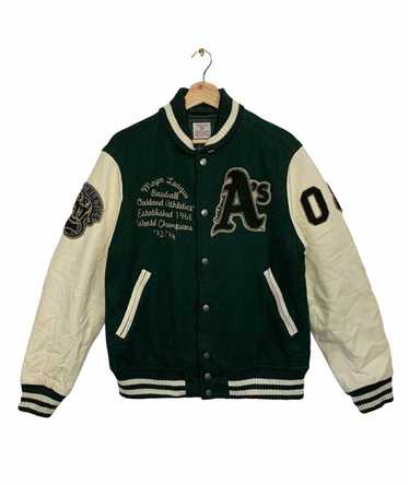 ililily Varsity Jacket American Baseball Club College School Jacket, Green,  X-Large (Asian 2XL)