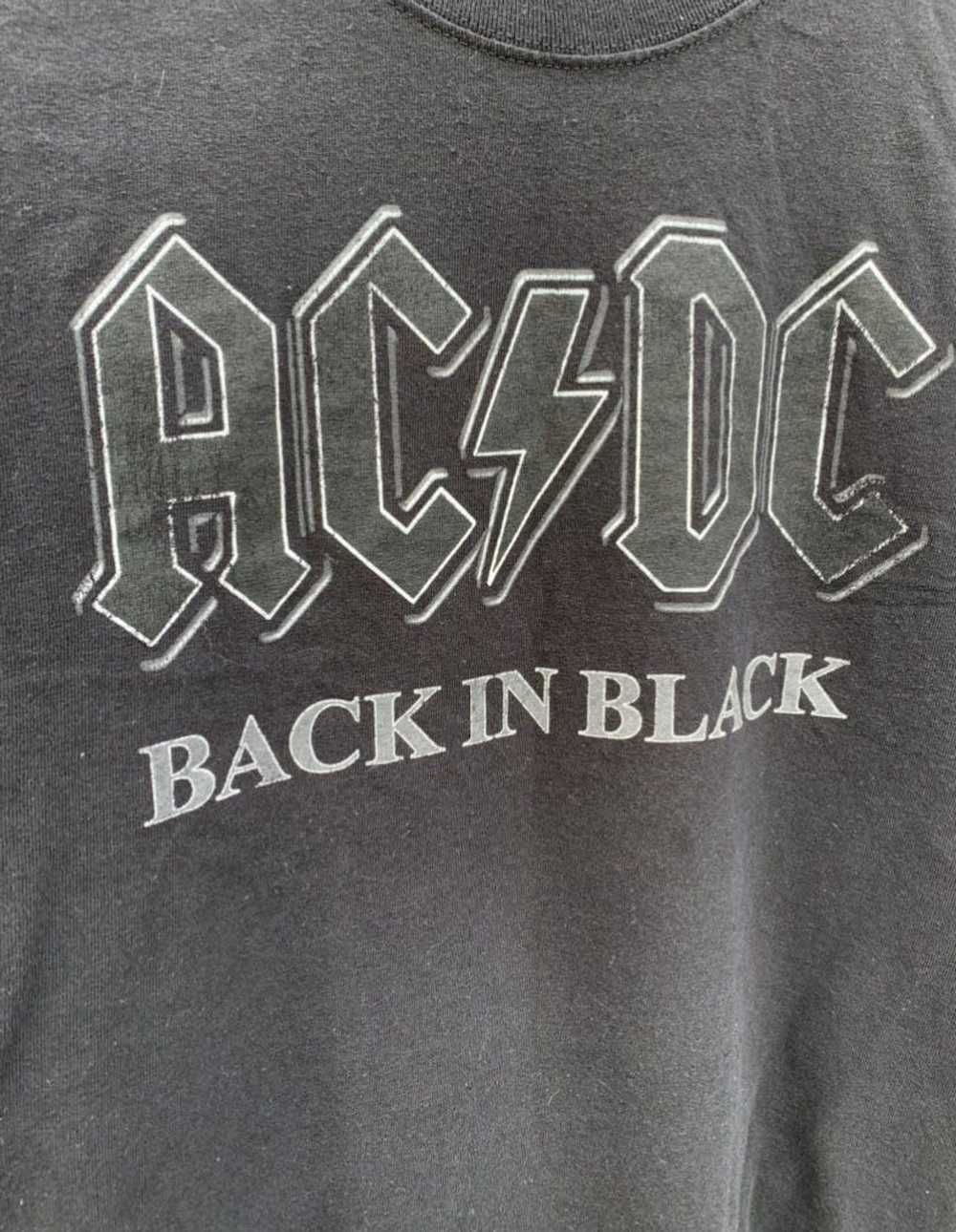 Ac/Dc × Band Tees × Tour Tee AC/DC Back in Black … - image 2