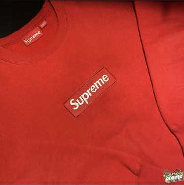 Supreme Supreme Fw15 Red on Red Box Logo Crewneck