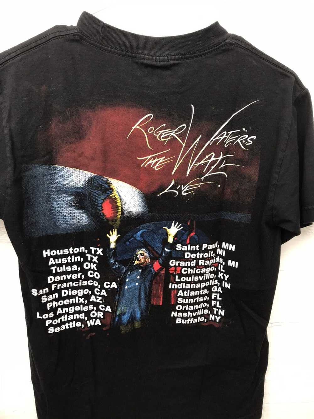 Band Tees × Vintage Roger waters the wall tour t … - image 2